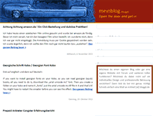 Tablet Screenshot of meinblog.bloggii.de